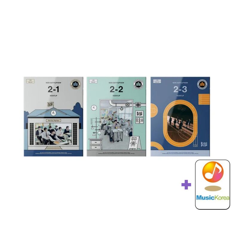 KickFlip - 2nd Mini Album [Kick Out, Flip Now!] (Photobook Ver.) + MusicKorea Photocard